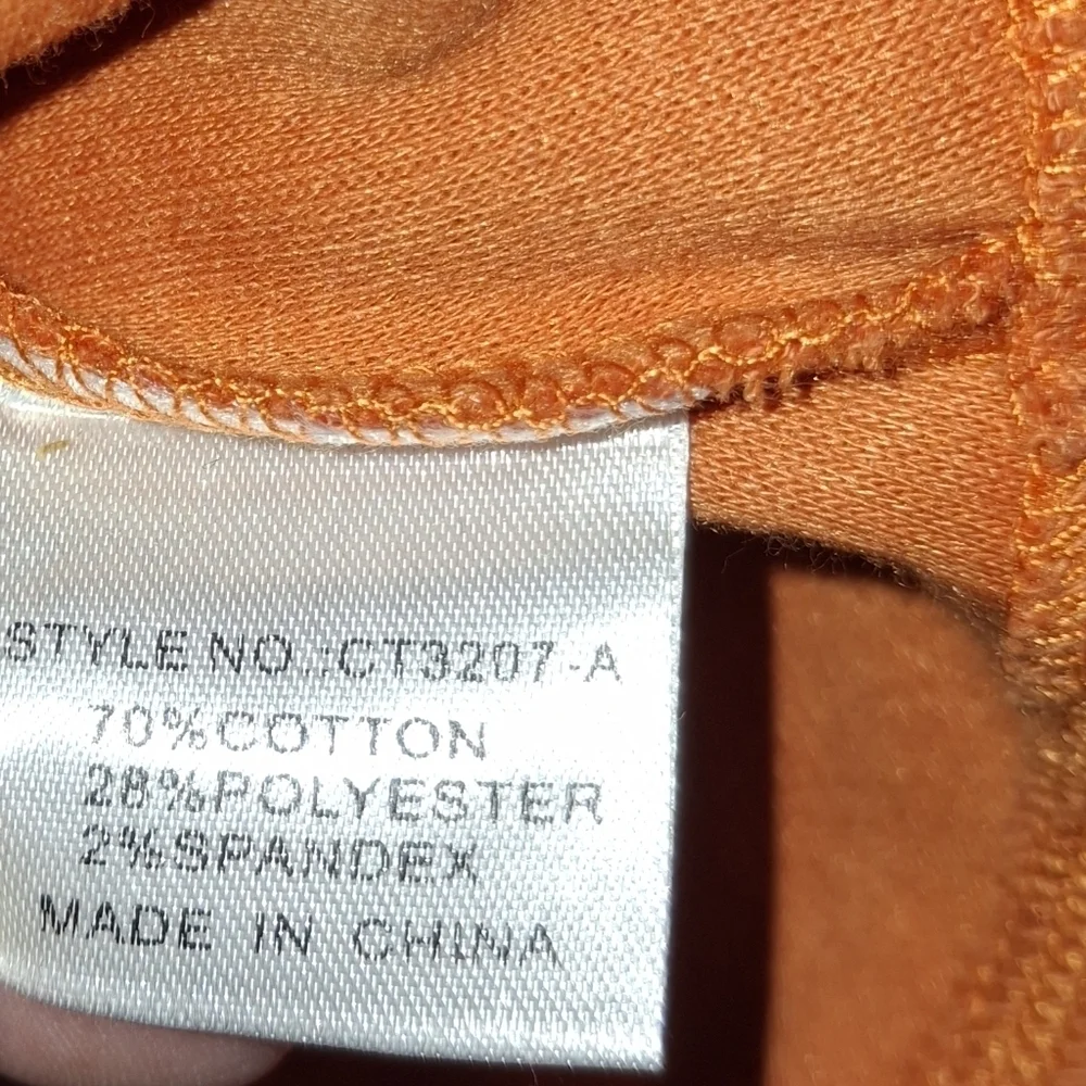 Orange Sleeveless Bodysuit- W Sz Small - Picture 6 of 7